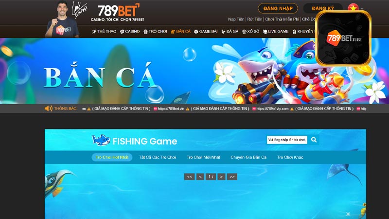 Sơ lược về sảnh game bắn cá 789Bet trực tuyến