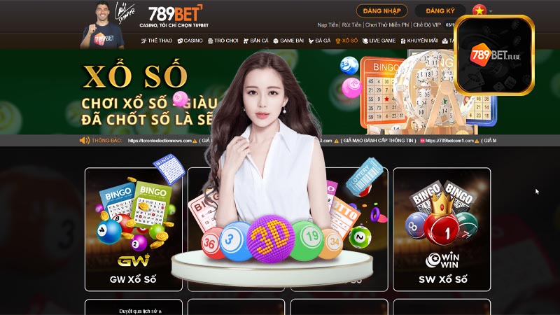 Các phòng chơi Xổ số 789Bet